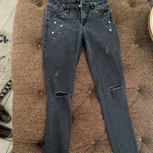 BlankNYC Distressed Black Skinny Jeans